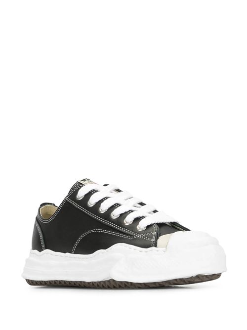 Latte white leather logo patch sneakers Mihara Yasuhiro | A05FW704BLACK